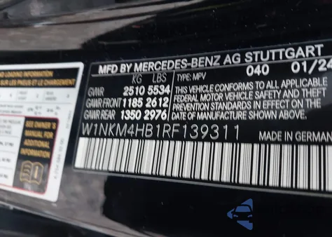 2024 Mercedes-Benz Glc 300 4Matic z USA, uszkodzony, nr VIN W1NKM4HB1RF139311